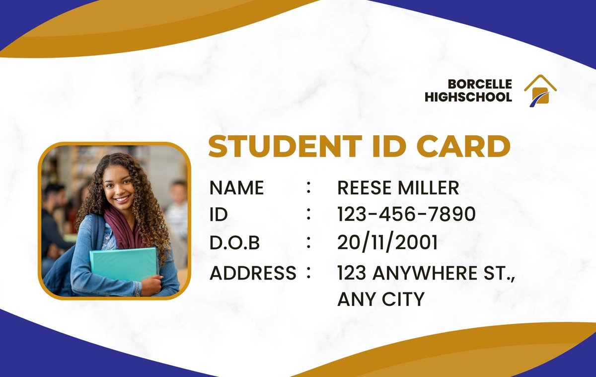 Designing Custom Student ID Cards Using Templates and Personalization